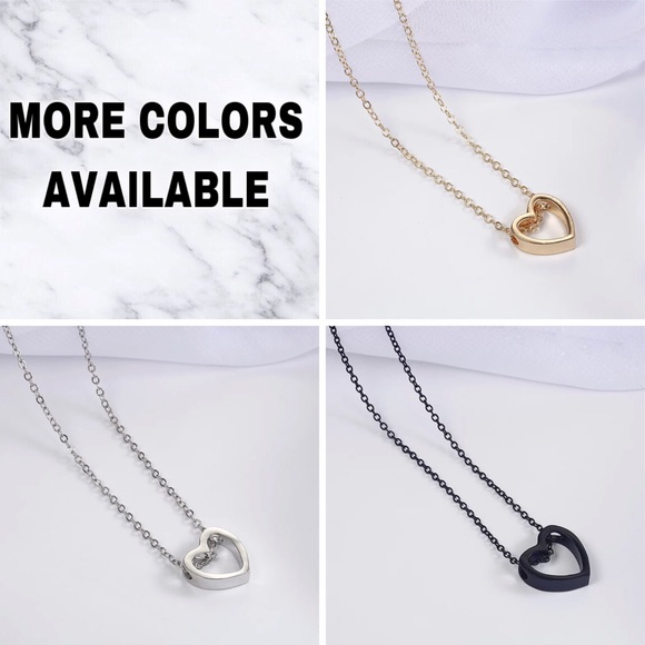 ⚜️[𝟯/$𝟭𝟴]⚜️Gold Heart Delicate Charm Choker NEW - Picture 11 of 12